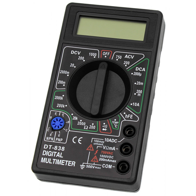 Мультиметр DT-838 (Тестер), Звуковая прозвонка, Температур