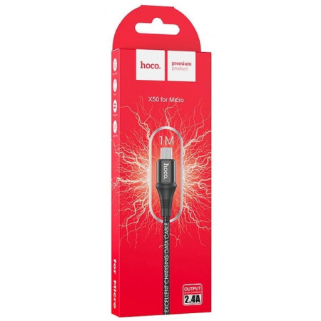 Кабель USB HOCO X50 MicroUSB