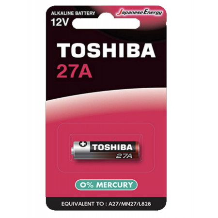 Батарейка Toshiba 27A/ 1шт. на блистере