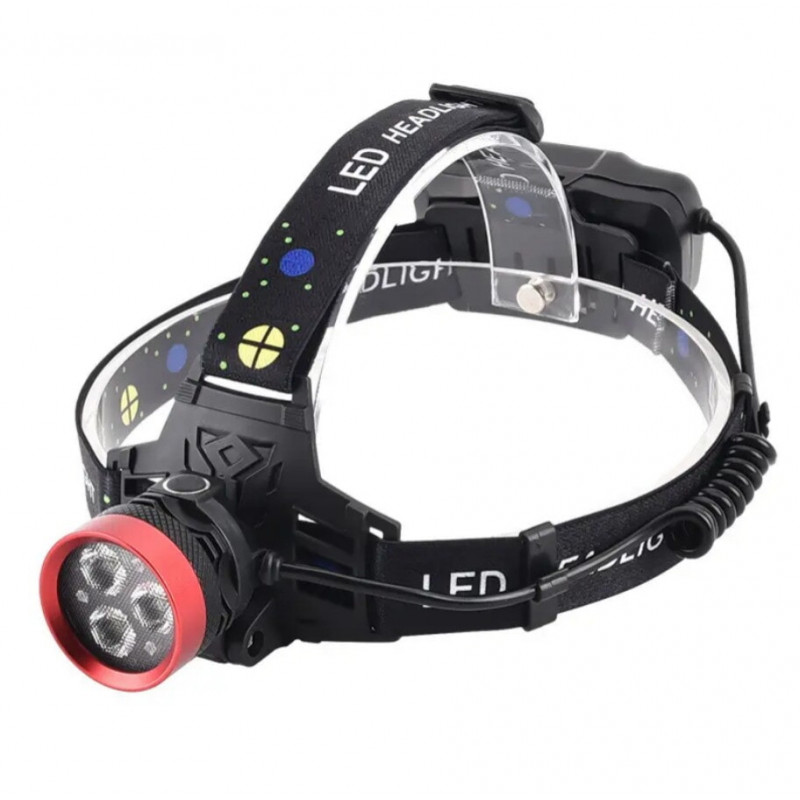 Налобный фонарь Police PL-175, 3х18650 аккум,3хXTE LED, Type-C