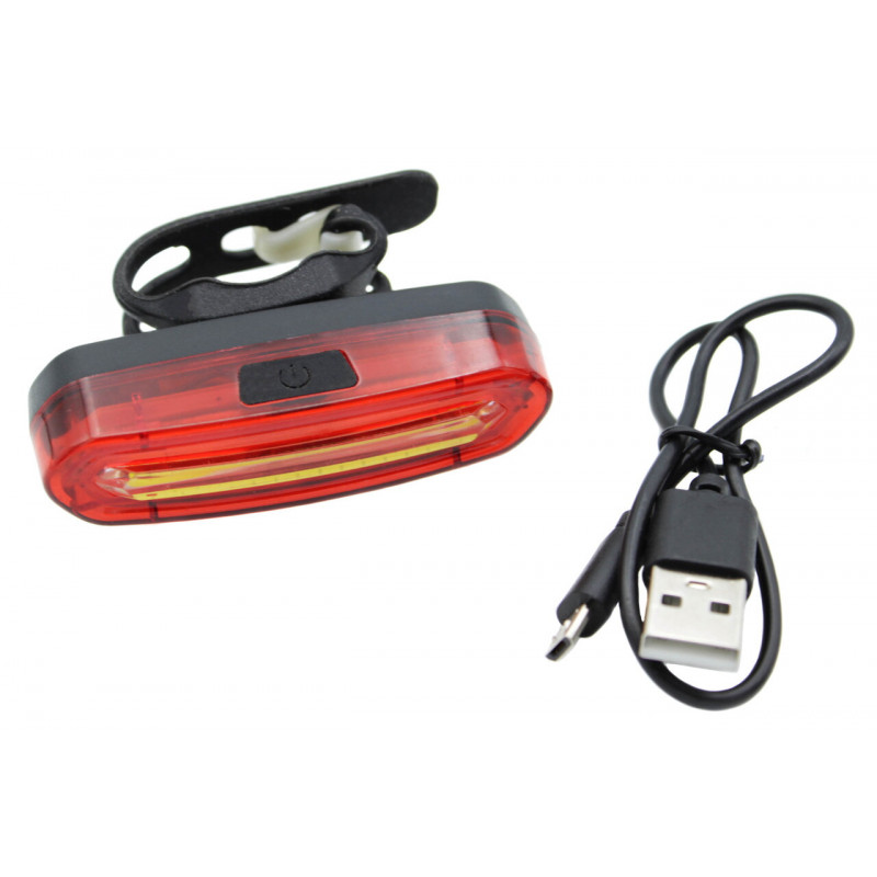 Велосипедний задній ліхтар мигалка акумуляторний PL-B20B, AQY-096 microUSB