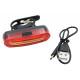 Велосипедний задній ліхтар мигалка акумуляторний PL-B20B, AQY-096 microUSB