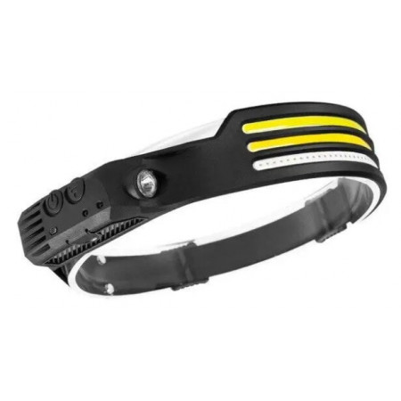 Налобный фонарь Bailong BL-W689-LM+3COB, Белый, Жёлтый, Красный, Motion Sensor, Li-Ion аккум.,Type-C