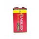 Батарейка Rablex Крона 6F22 / 9V / Лужна / TURBO / без блістера