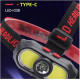 Налобный фонарь KX-302-LED, 2COB, PL168, 1x18650, ЗУ Type-C
