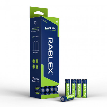 Батарейка Rablex LR6 AA Super Power Alkaline (60шт в пачке)