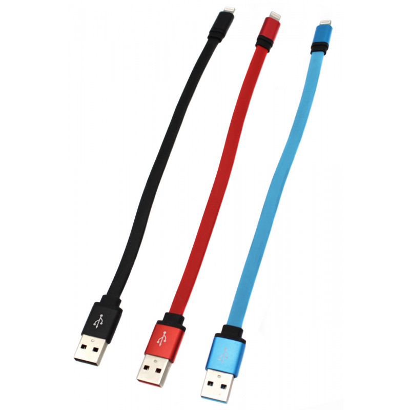 Кабель USB - Lightning iPhone  короткий / Силиконовый / 30см