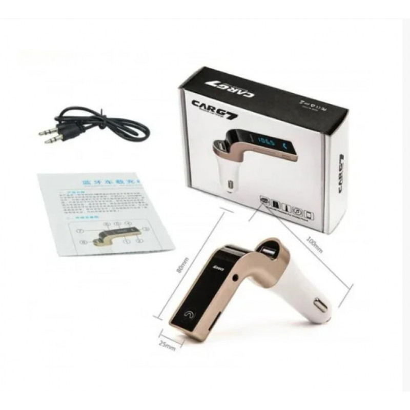 FM Модулятор для Авто CARG7, Bluetooth, MP3, USB, AUX / 4692