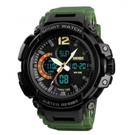 Часы наручные SKMEI 1343AG, ARMY GREEN, 9744