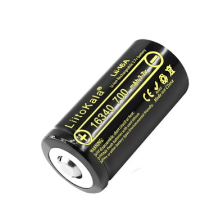 Аккумулятор LiitoKala 16340,  Lii-16A, 700mAh