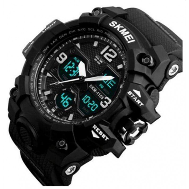 Часы наручные SKMEI 1155BBK, BLACK, 6025
