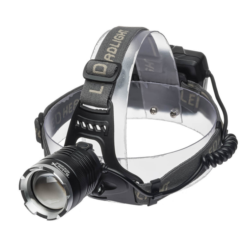 Налобный фонарь PL146 3х18650, ЗУ microUSB, P50 LED, Zoom