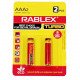 Батарейка Rablex LR3 AAA /2pc/TURBO / Alkaline /БЛИСТР