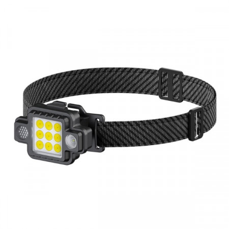 Налобный фонарь RB132, TM-G21, LED+COB, белый, красный, синий, Type C, магнит, подвес, подставка