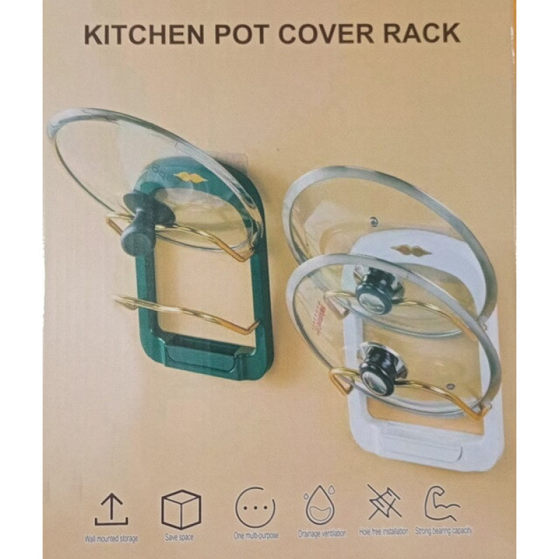Подставка под крышки кастрюль на стену Kitchen pot cover rack 8649