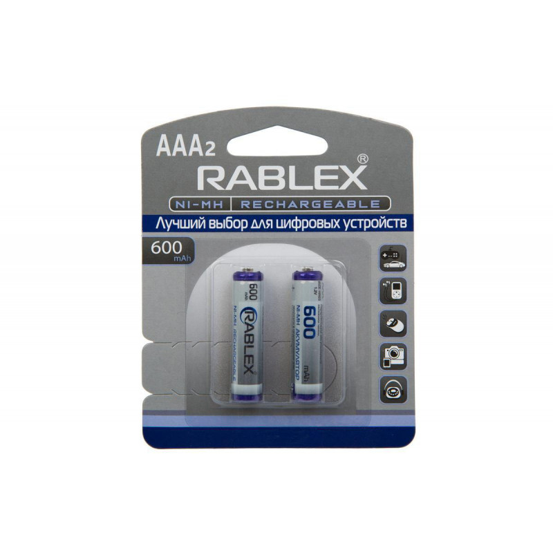 Акумулятор Rablex HR3/AAA Ni-MH 600mAh 1.2V 1 шт.