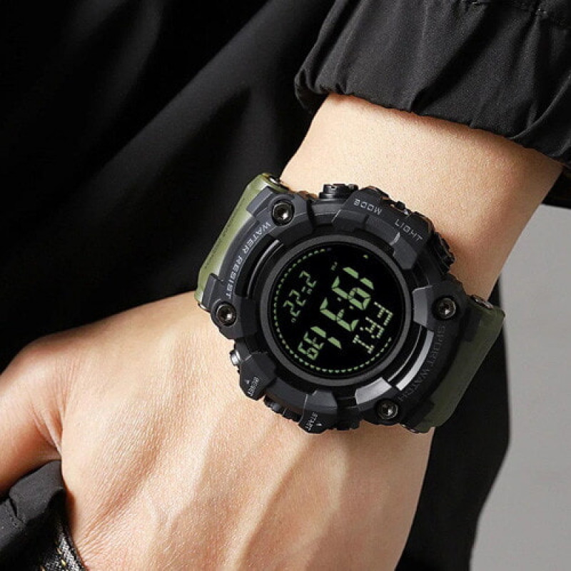 Годинники наручні SKMEI 2037AG, ARMY GREEN, Компас, 10291
