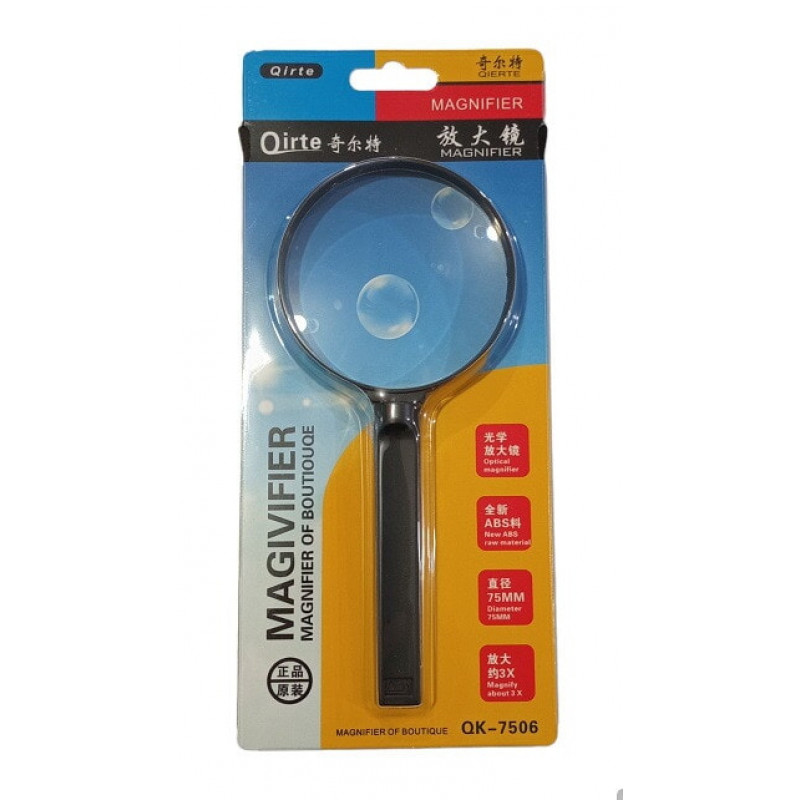 Лупа QK-7506, PL414, 75 мм