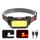 Налобный фонарь Bailong BL-008+COB, белый, красный, li-ion аккумулятор, micro USB, 8773