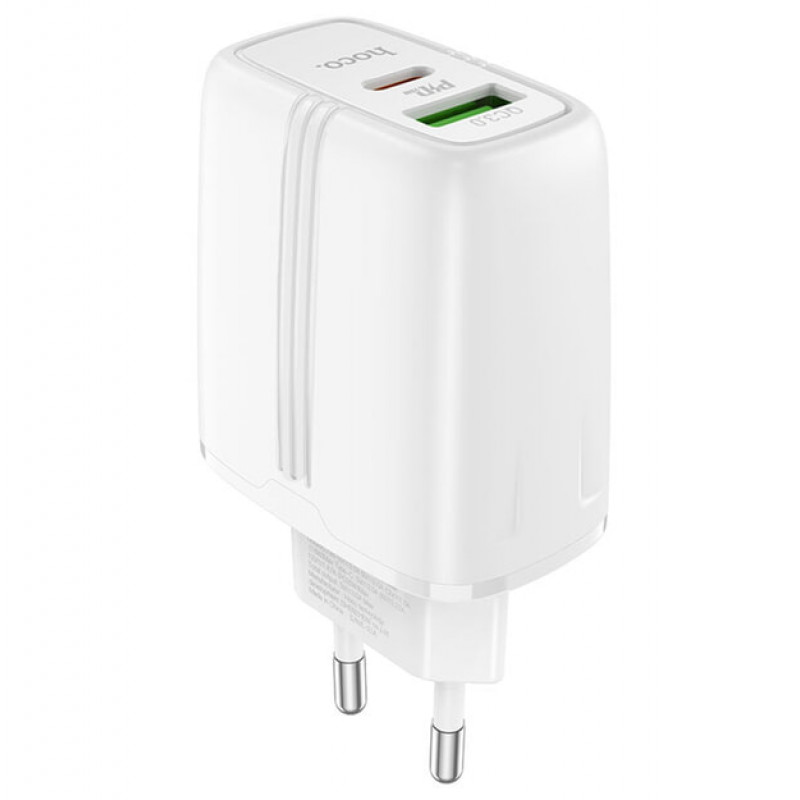 СЗУ Сетевое Зарядное Устройство Hoco N11, быстрая зарядка 20W, Type-C - Lightning