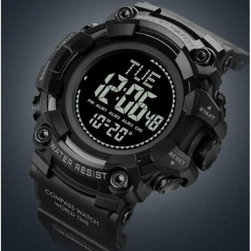 Часы наручные SKMEI 2037BK, BLACK, Compass, 10292