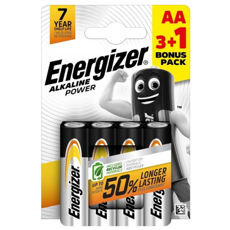 Батарейка Energizer LR6/AA Alkaline / блистр 4шт