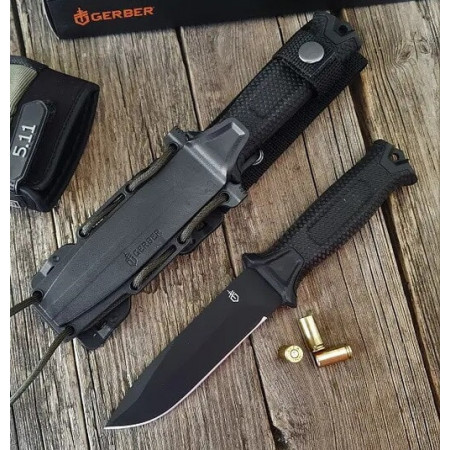 Ніж мисливський Bear Grylls Gerber ЧОРНИЙ 539-5 / 25см / 11см