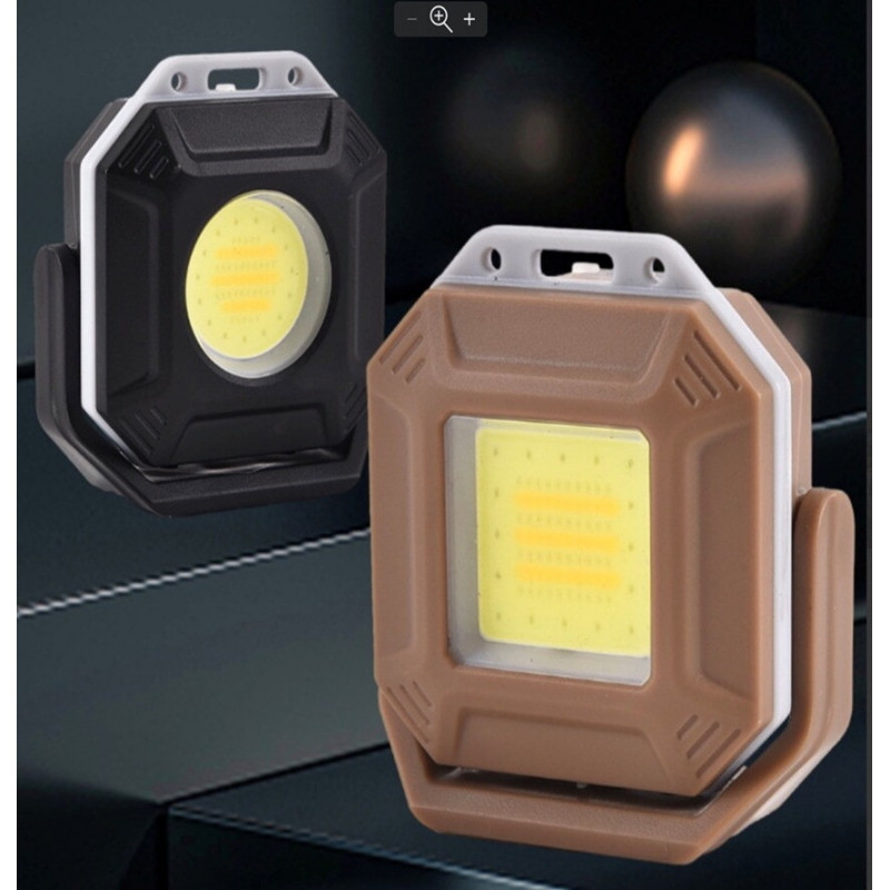 Фонарь для кемпинга PL-411 COB ,белый, красный, жёлтый, type-c, индикатор