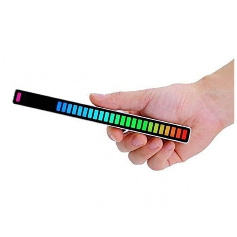 Светодиодный эквалайзер D08 - RGB, активируемый музыкой, 32-битный VU