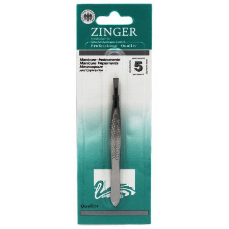 Пинцет для бровей прямой Zinger 9см  1733