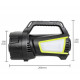 Ручний ліхтар T100A-10W+2COB, Білий, Червоний, Синій, power bank, 4x18650, ЗУ Type-C