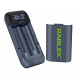 Зарядний пристрій Rablex RB410 з функцією Power Bank / 18650 / екран / type-c
