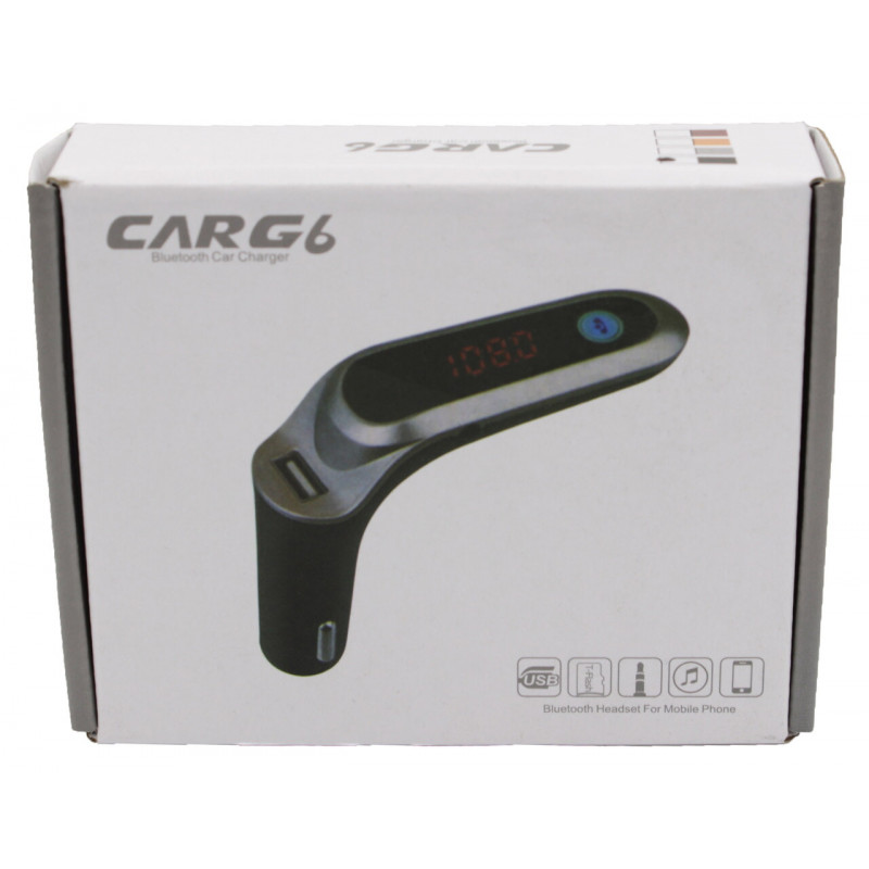 FM Модулятор для Авто CarG6, Bluetooth, MP3, USB, AUX