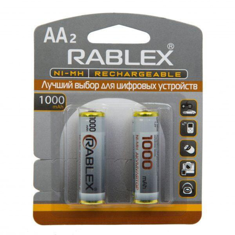 Акумулятор Rablex HR6/AA Ni-MH 1000mAh 1.2V 1 шт.