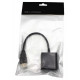 Адаптер переходник HDMI на VGA конвертер активный  процессор