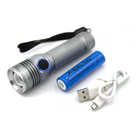 Ручний ліхтар Police RB229, R842, 18650, T6, Zoom, ЗУ microUSB
