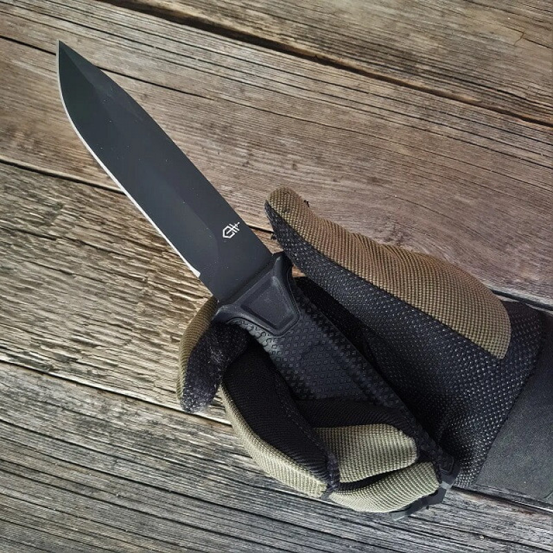 Ніж мисливський Bear Grylls Gerber ЧОРНИЙ 539-5 / 25см / 11см