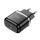СЗУ Сетевое Зарядное Устройство Hoco N24, быстрая зарядка 20W, Type-C - Lightning
