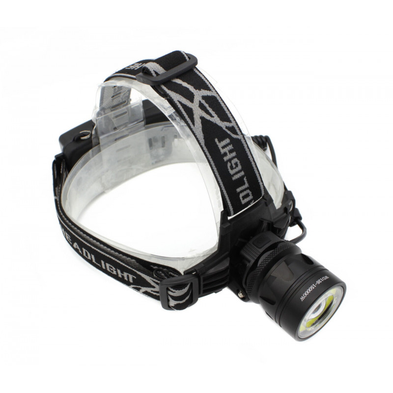Налобний фонар PL126, Акк., T6 LED, Zoom, автомобільна зарядка