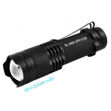 Ручний ліхтар Police BL-8468, Li-Ion, Zoom, Бокове підсвічування, ЗУ microUSB