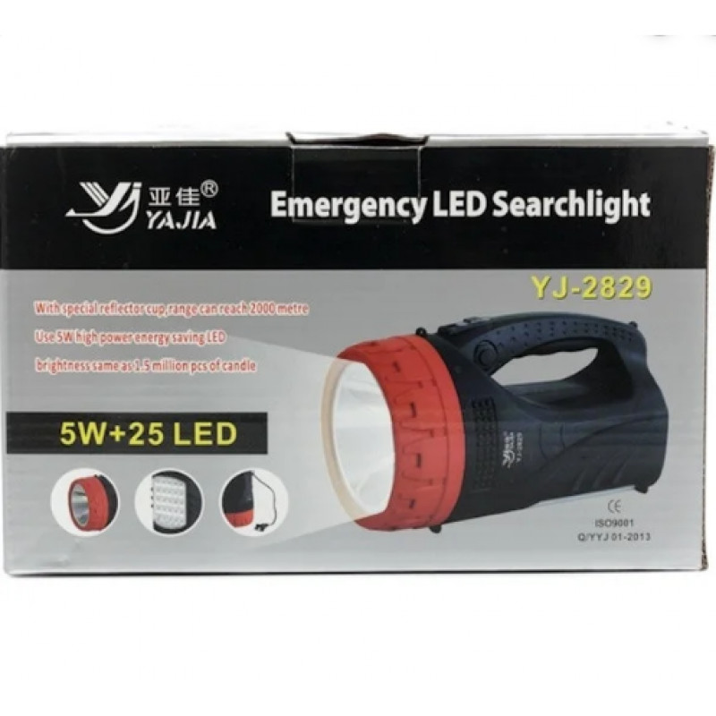 Ручний ліхтар Yajia YJ-2829TP, Акумулятор, 5W+28SMD LED