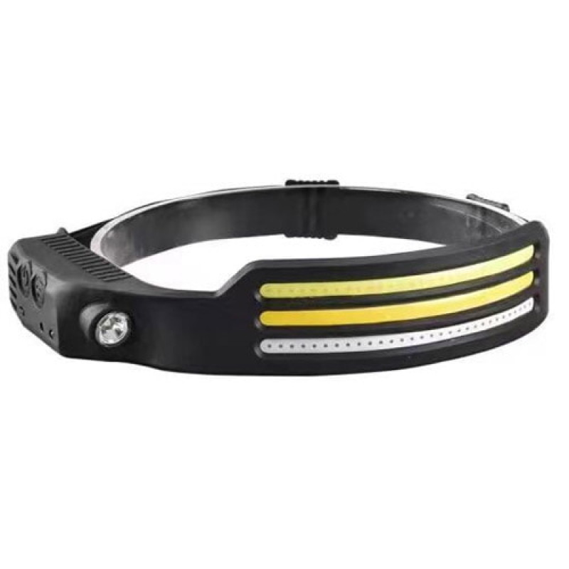 Налобный фонарь Bailong BL-W689-LM+3COB, Белый, Жёлтый, Красный, Motion Sensor, Li-Ion аккум.,Type-C