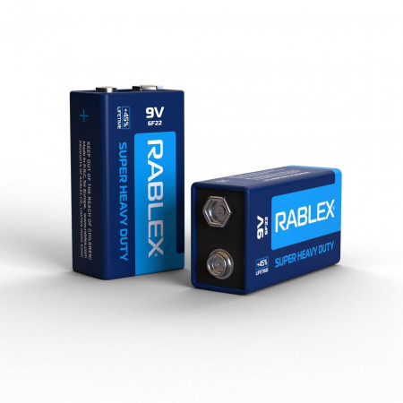 Батарейка Rablex Крона 6F22 / 9V / сольова