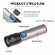 Ручной фонарь аккумуляторный BL-K31, USB charge, 6811