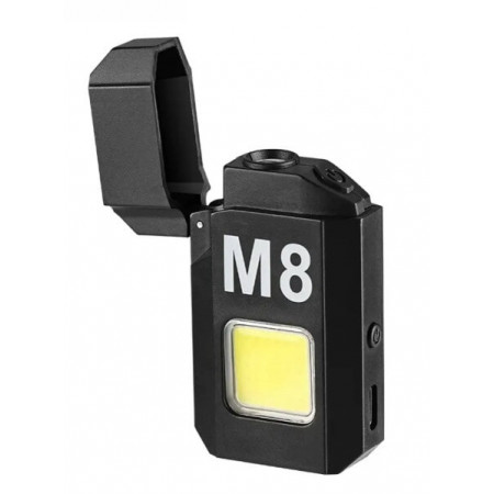 Зажигалка спиральная USB и Led фонарик X-Balog LV-6002, 9075