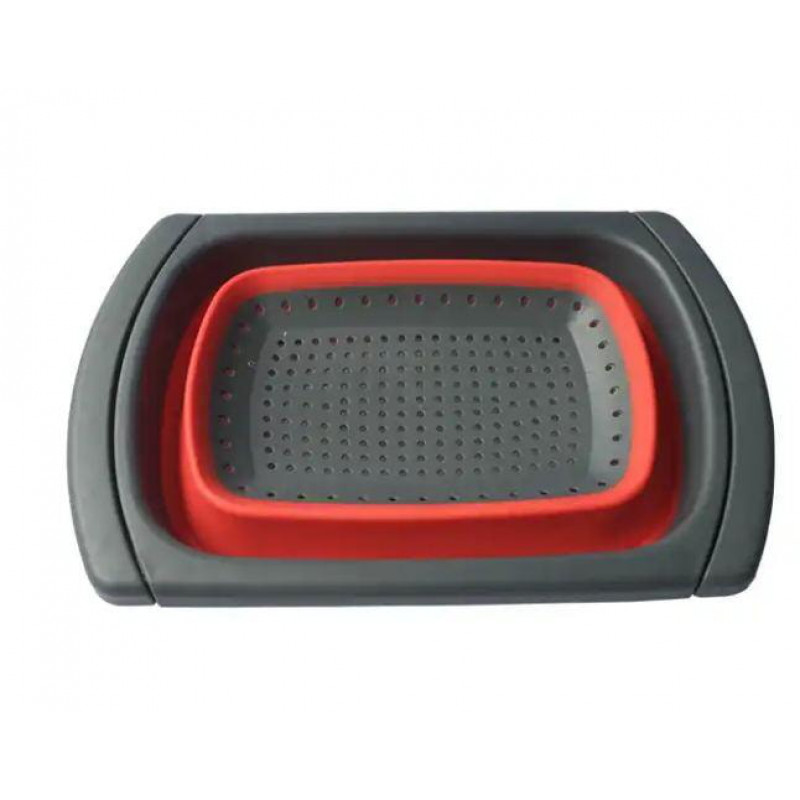 Складной силиконовый дуршлаг COLLAPSIBLE FILTER BASKETS 38см Большой