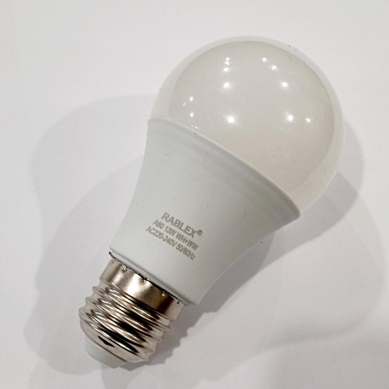Светодиодная LED лампочка Rablex RB506 з рег. кольору світіння/ E27 / 12Вт/ 3000K-6200K