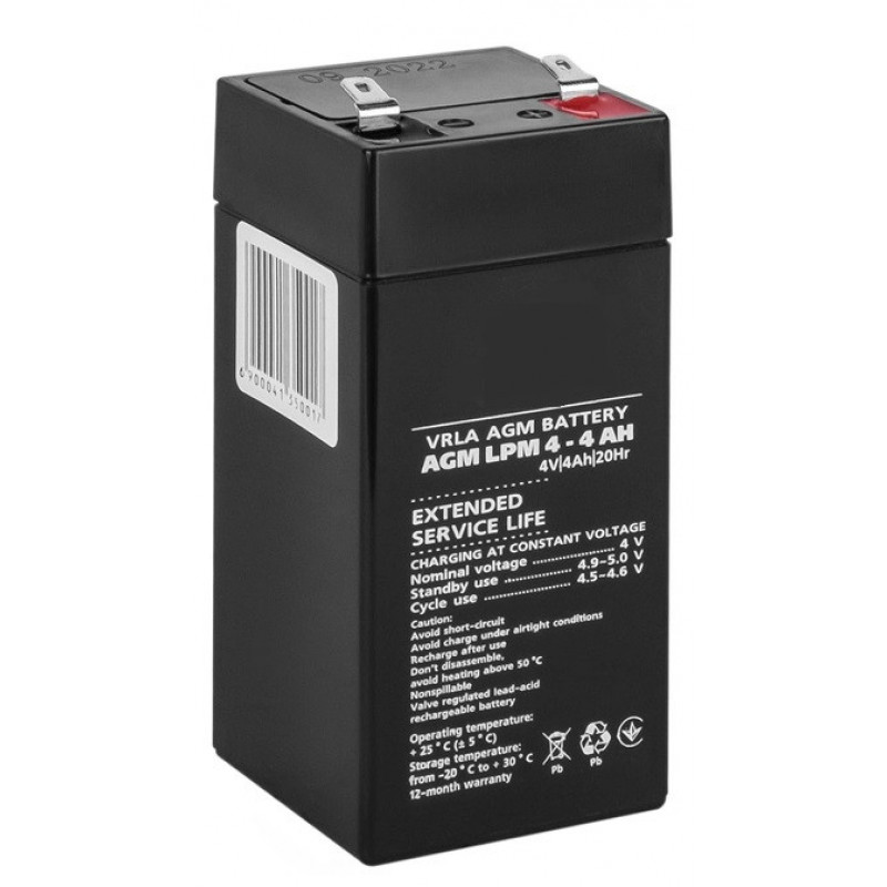 Аккумулятор Wimpex 4V 5Ah без коробки/ Аккумуляторная батарея / Свинцово-кислотная (SLA)