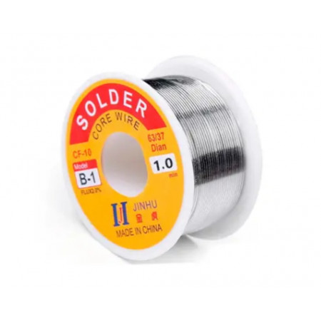Припой, Олово для пайки Solder 1 мм катушка 65г
