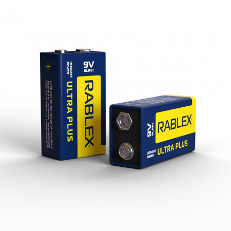 Батарейка Rablex 6F22 9V ultra plus Alkaline Крона